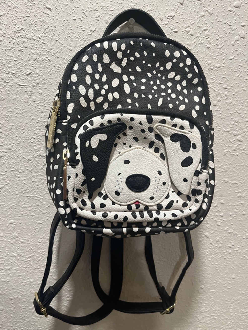 Betsy Johnson Dalmatian Mini Backpack - Black & White